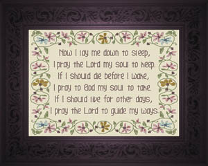 Now I Lay Me Childs Prayer to Cross Stitch at joyfulexpressions.us